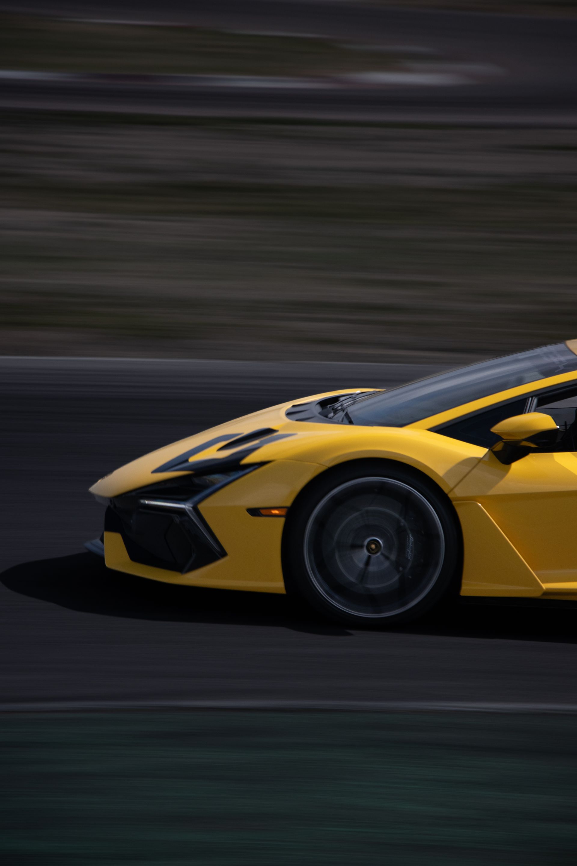 Illustrative: Lamborghini V12 on circuit
